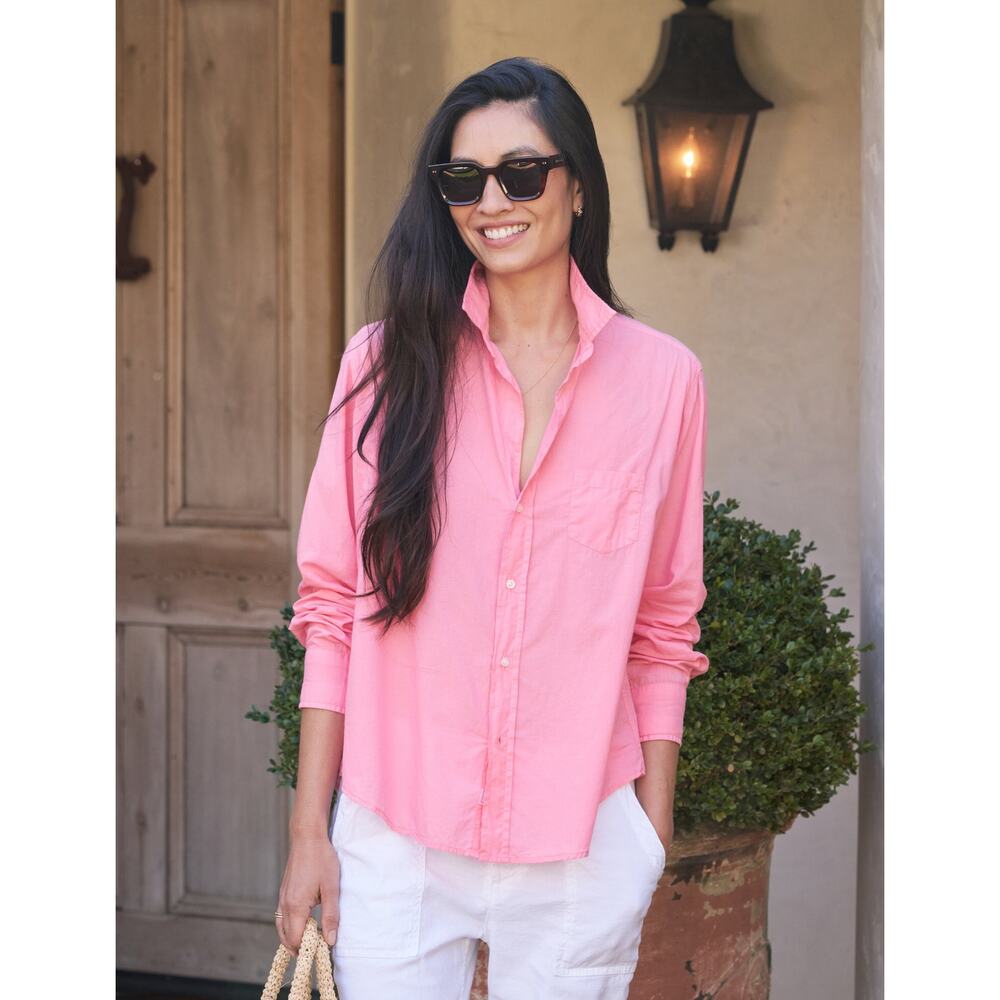 Frank & Eileen Eileen Relaxed Button-Up Shirt in Pink Size S✨